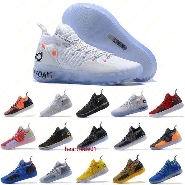 

trainers kd new mens 11 ep white orange foam pink paranoid oreo ice basketball shoes original kevin durant xi kd11 sneakers size 7-12
