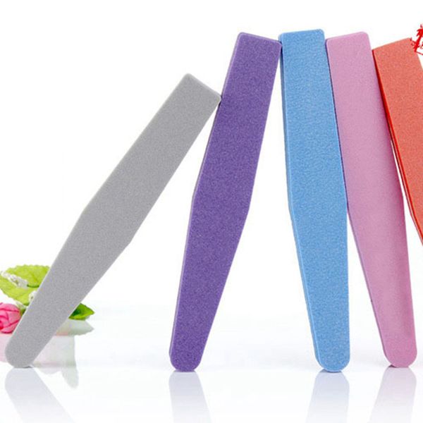 

1pc/5pcs/lot professional nail files nail buffer buffing slim thick makeup tools diamond spong soft file mix color