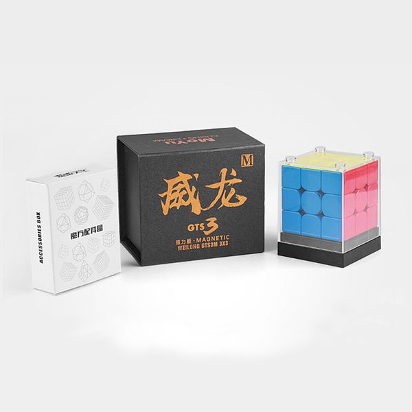

3x3x3 moyu weilong gts3 m magnetic puzzle magic gts3m speed cube gts 3m magnets cubo magico profissional toys for children