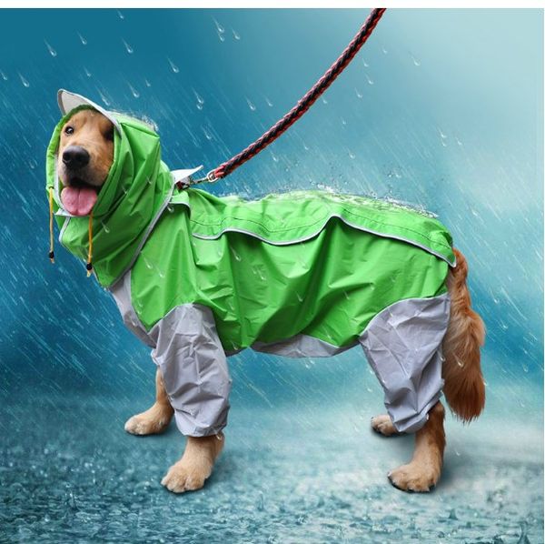 Verão ao ar livre filhote de cachorro animal de estimação casaco à prova d 'água jaquetas impermeáveis ​​pu chuva de chuva cães gatos vestuário roupas atacado ternos de nylon fecho