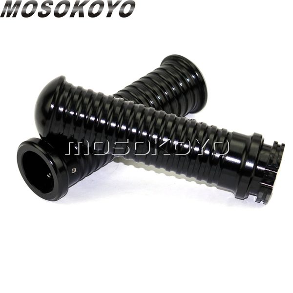 

1'' rough crafts motorbike 25mm handle bars hand grips cnc aluminum for cafe racer chopper