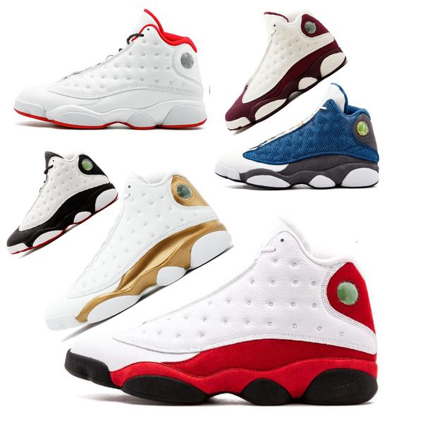 

13 13s mens basketball shoes chicago gs hyper royal black cat flints bred brown olive wheat dmp ivory grey men sports sneakers