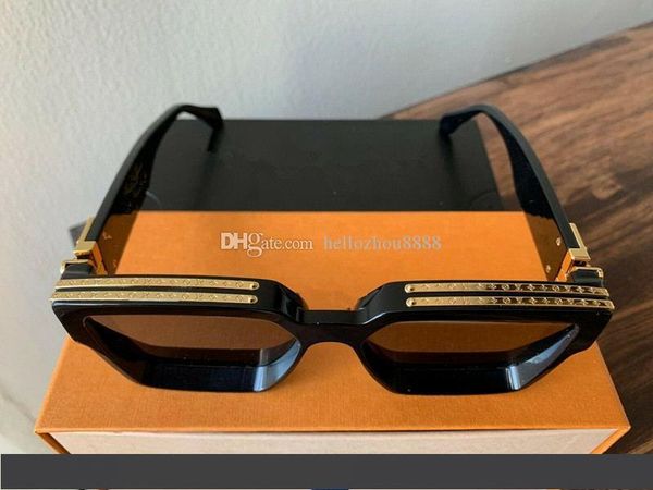 

2019 роскошный миллионер m96006wn солнцезащитные очки полный кадр старинные дизайнерские солнцезащитные очки для мужчин блестящий золотой ло, White;black