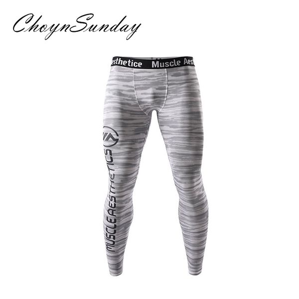 

choynsunday fitness clothing sports high elastic tights men's quick-drying breathable training trousers running pants, Black