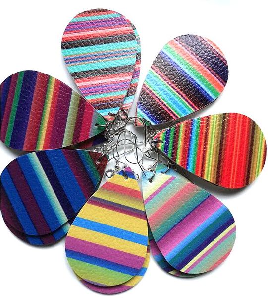 

плед кожаные серьги для женщин ручной работы легкий слеза мотаться искусственная кожа заявление серьги для девочек, Silver