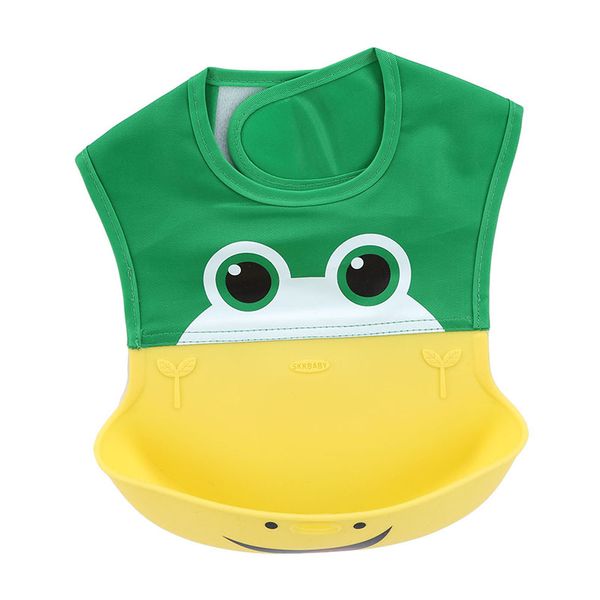 

waterproof silicone baby feeding bib cartoon animal kids food catcher pocket baby bibs baby products
