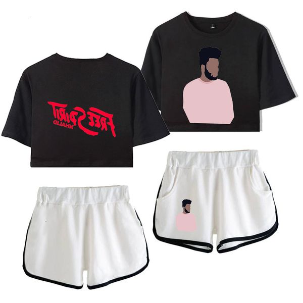 

ha in 2019 virtue · khalid robinson shorts suit female, Black;blue