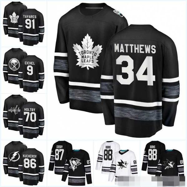 

Mens 2019 All Star Game White Jersey 88 Brent Burns 97 Connor McDavid 34 Auston Matthews 29 Marc-Andre Fleury 9 Evander Kane Hockey Jerseys