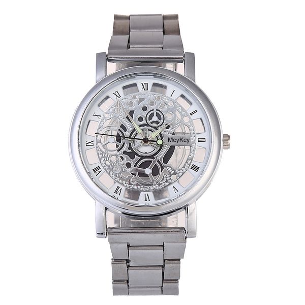 

luxury stylish men watches new fashion man leather band analog quartz round wrist watch casual sports bayan kol saati 2019 mujer, Slivery;brown
