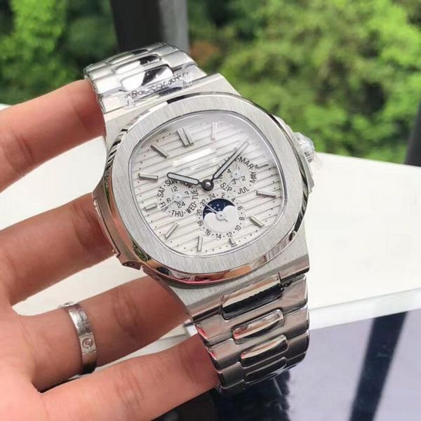 

новые 5-контактный pp приборы 39mm часы мужчины подметальные движение часы все маленькие циферблаты работают без батареи часы 507, Slivery;brown