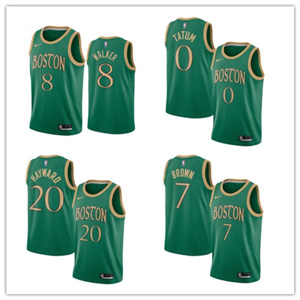 

boston celtics men jayson tatum kemba walker gordon hayward 2019/20 city nba finished city swingman jersey