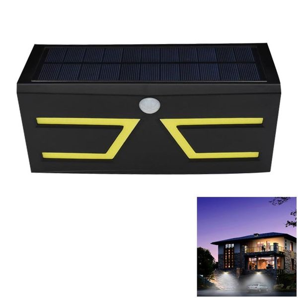 

brelong motion sensor light outdoor, cob led solar light with rgb, super bright three working modes, ip65 waterproof safety light, for garag