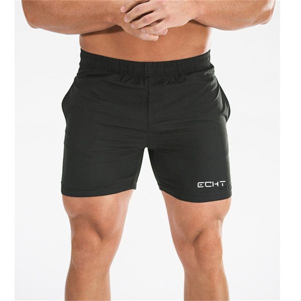 

2019 new gyms shorts men fitness bodybuilding shorts mens summer casual short pants male jogger workout quick-drying men, White;black