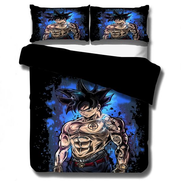 Dragon Ball Z Bedding Set Duvet Cover Pillowcases Cartoon Anime
