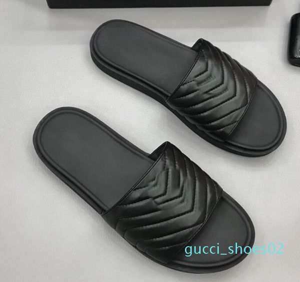 

brand new mens золота металл плоская вскользь сандалии из натуральной кожи партии открытого пляжа черной тапочка обувь 38-44 01d g02, Black