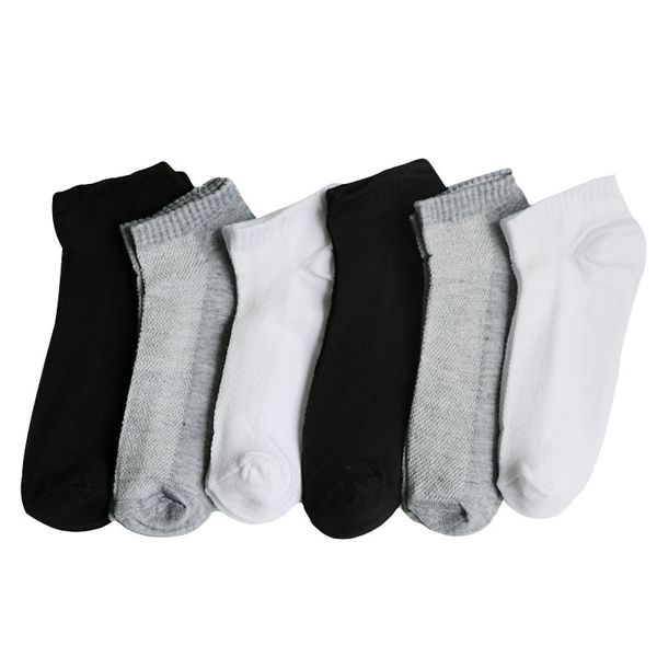 

5pair men ankle socks brand quality polyester summer mesh thin boat socks for male white black gray color short calcetines
