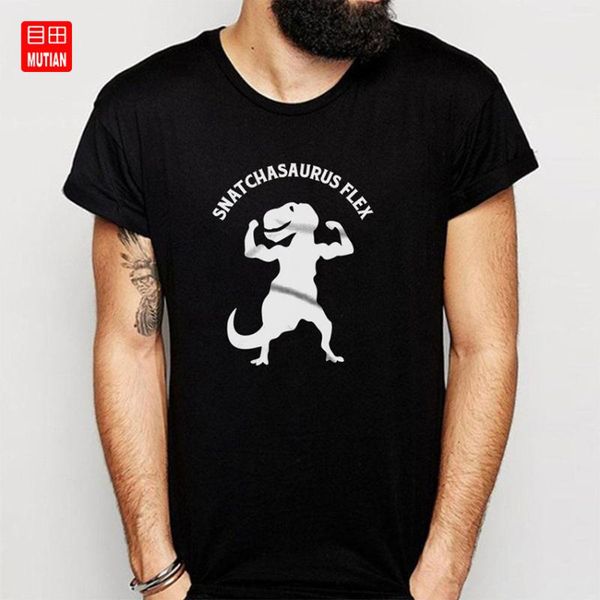 

snatchesaurus flex funny gym fitness motivation t shirt, White;black
