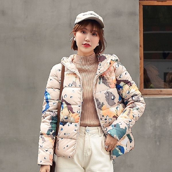 

p shoot 2019 autumn & winter new style down jacket cotton-padded clothes women's korean-style loose cotton coat short studen, Blue;black