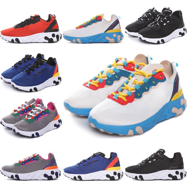 

2019 Total Orange дети Epic React Element 87 Кроссовки для женщин мужчины Темно-серый Синий Chill Trainer