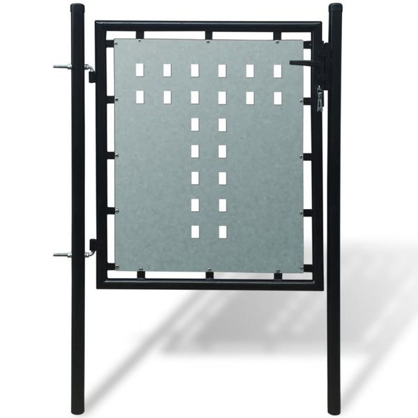 

zauntor gates single gate black 100 x 150 cm садовые наборы