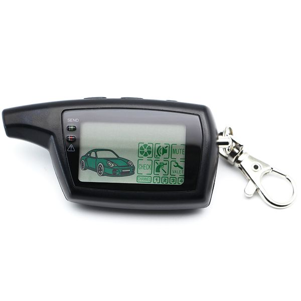 

5pcs pandora dxl3000 remote control key fob chain keychain for russian version vehicle security two way car alarm system