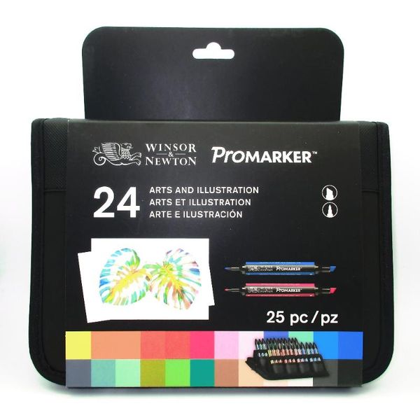 

winsor & newton promarker set 24 colors markers set