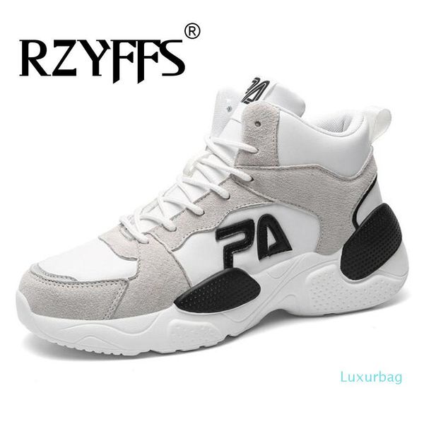 

мужчины высокий верх толстое дно легкие дышащие кроссовки для ходьбы tenis masculino zapatillas hombre мужчины повседневная обувь 01, Black