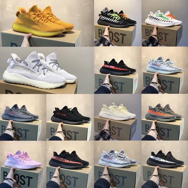 

[С коробкой]kanye west 2020 yeezy yeezys 350 boots v2 zebra white yecheil Earth men yezzy shoes mens women stock x кроссовки