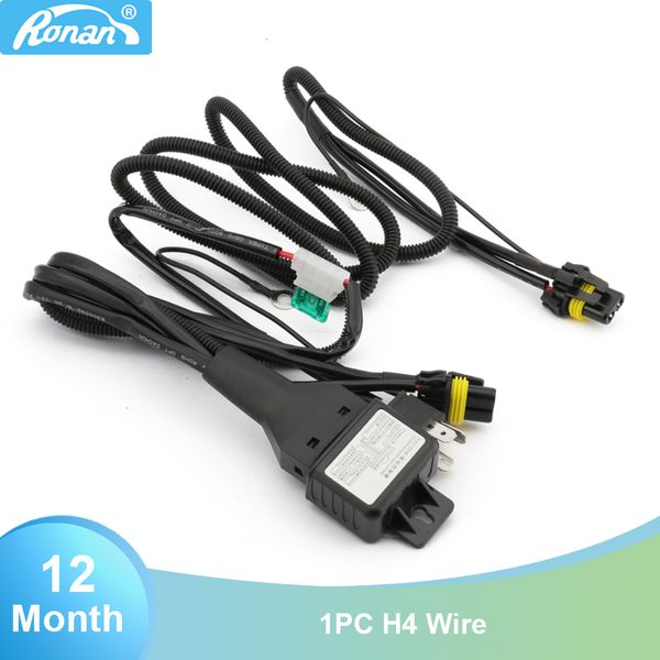 

ronan xenon hid headlight relay wire harness controller for h4hi/lo 9007hi/lo, h13hi/lo bi-xenon projector lens high low beam