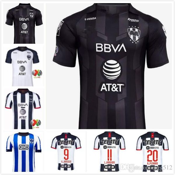 

thai 19 20 monterrey soccer jerseys d.pabon r.funes mori 19 20 liga mx club camiseta de futbol baca renteria football jerseys, Black;yellow