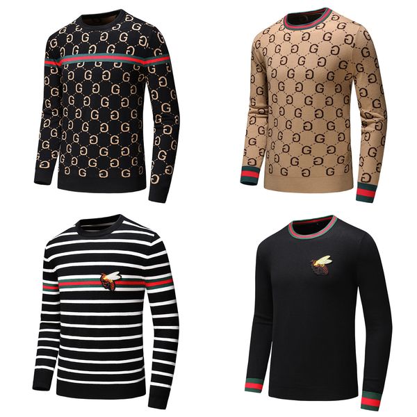 

Men 039 weater logi tic new men 039 ca ual luxury long leeved weater european and american brand fa hion trend weater, White;black