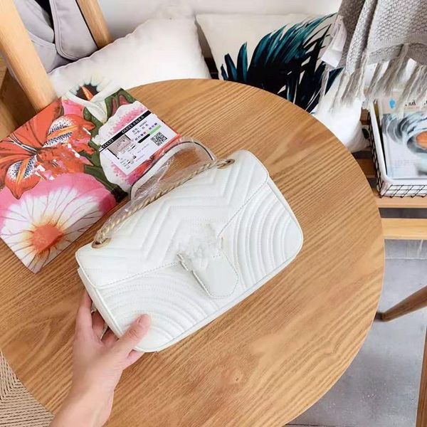 

chain bag genuine leather handbag love water wave grain one shoulder his small package grainhis bucket bags woman luxury handbag