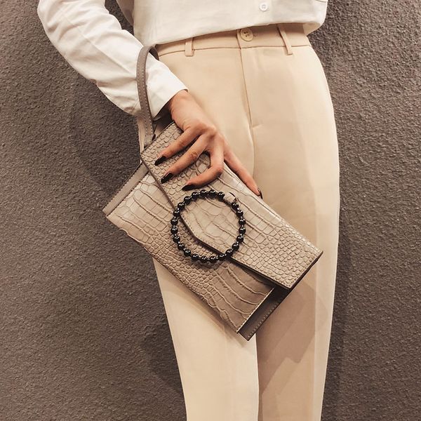 

alligator women's envelope clutch chain bag crossbody bags for women trend handbag messenger bag ladies clutches