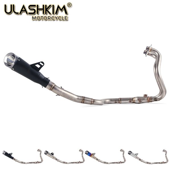 

motorcycle full exhaust system slip on for ninja 250 250r 300 ninja250 ninja300 middle pipe with db-killer