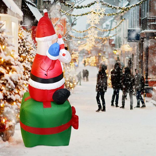 

inflatable santa claus outdoors christmas decoration yard arch ornament for garden mu8669