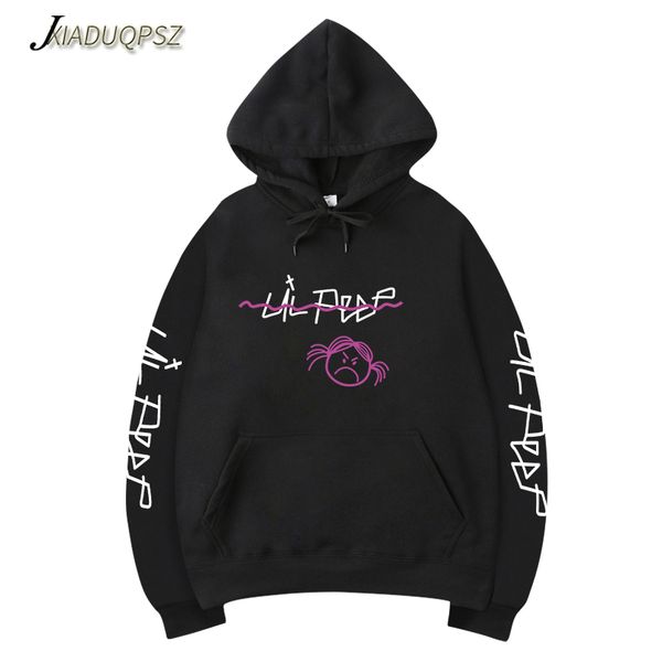 

lil peep hoodies love lil.peep men sweatshirts hooded pullover sweatershirts male/women sudaderas cry baby streetwear hoodie men, Black