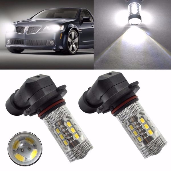 

2pcs hb4 9006 p22d h306 h308 h309 h313 h314 led white 2323 smd 80w canbus car fog bulbs low beam fog light lamp bulbs