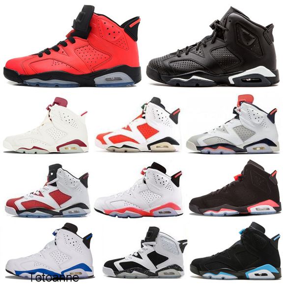 

6 6s infrared mens basketball shoes 6s unc angry bull marron alternate black cat oreo sport blue men 6 olympic sneakers sport shoes
