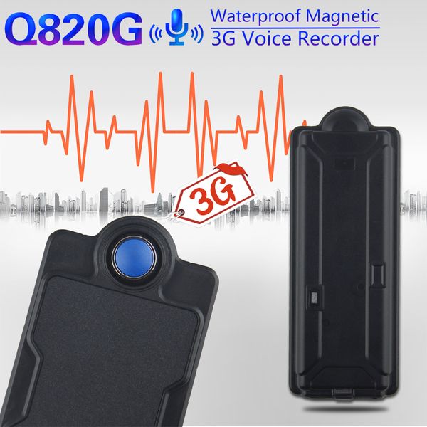 

super magnetic 3g voice recorder hd recording q820g 2000mah gps locator 400days working time waterproof drop-trigger alarm