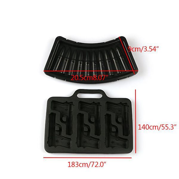 

1pcs diy ice cube mold gun bullet shape ice cube tray fruit ice cream maker kitchen bar drinking accessories