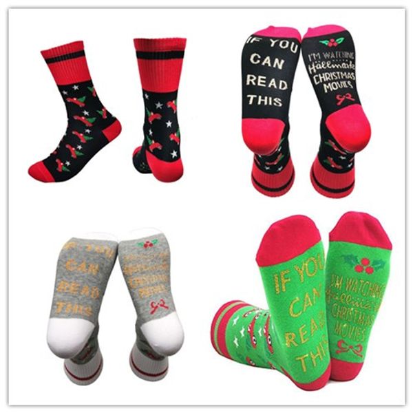 

christmas movies socks christmas stocking i' watching christmas movies funny socks winter warm soft long socks for children adults, Pink;yellow