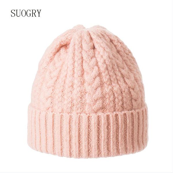 

suogry cashmere knitted women's hats lattice winter hat female thick cashmere gravity falls cap youth wool beanies