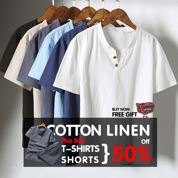 

лето 2019 sinicism store 5xl мужская хлопковая льняная футболка man 2019 летние повседневные футболки мужские футболки мужские футболки с v, White;black