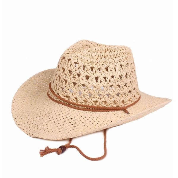 

summer women sun hats hand made hollow out straw fedora jazz hats for men vintage beach panama cap chapeu feminino 2020, Blue;gray