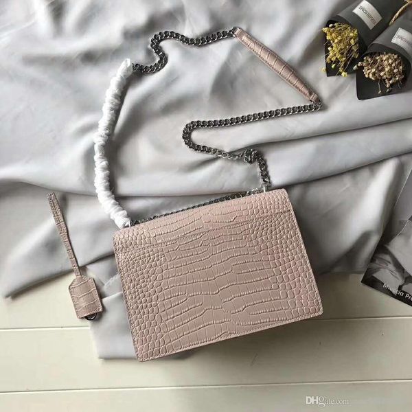 

alligator handbag, brand name single shoulder roll cover, not high price choice 22*16*8