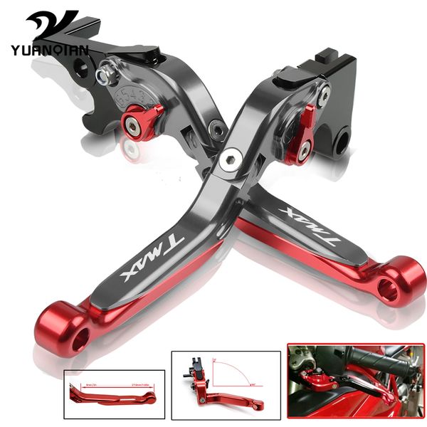 

for t-max t max tmax 500/530 2001-2007 2002 2003 2004 2005 motorcycle folding extendable adjustable brake clutch levers