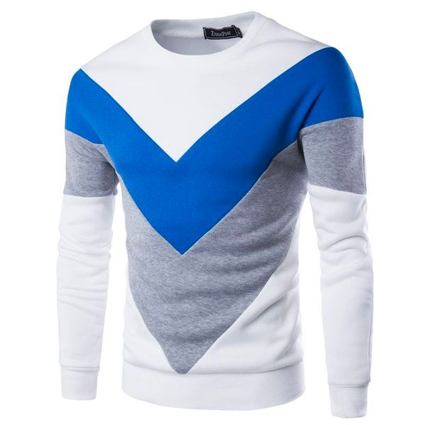 

2017 new winter fashion brand clothing casual sweatshirt o-neck patchwork slim fit knitting mens hoodies and pullovers men 9239, Black