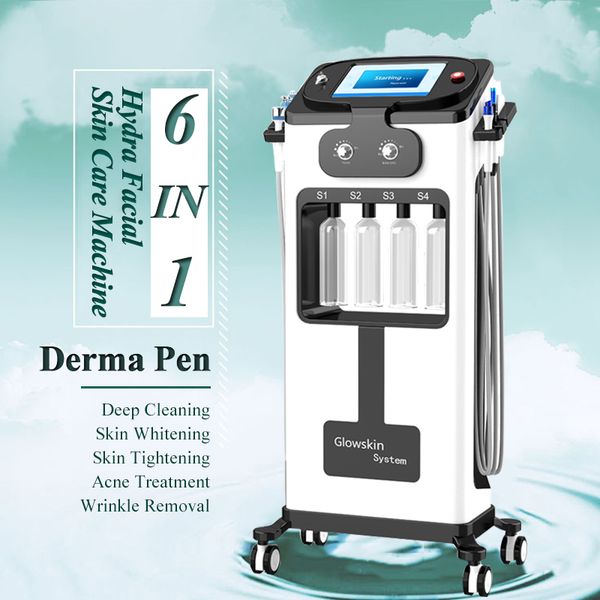 

6 in 1 hydra машина для лица rf кожи rejuvenaiton микродермабразия hydro дермабразия био-лифтинг удаление морщин hydrafacial spa машины