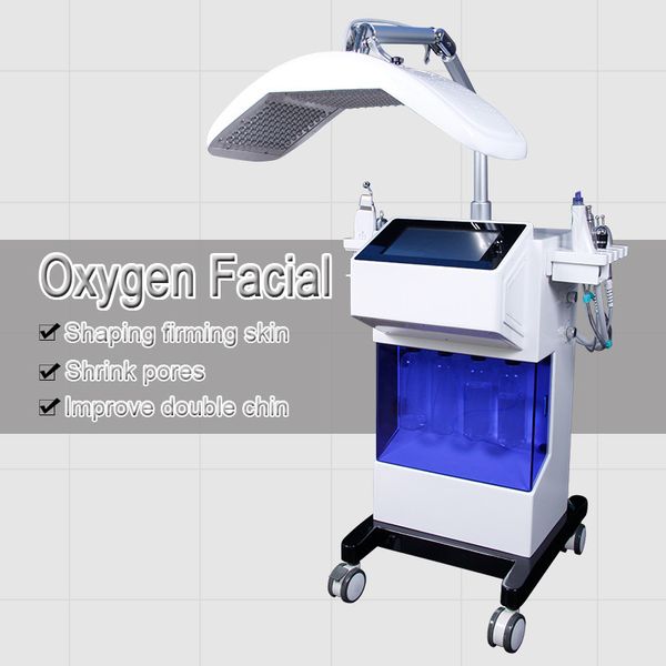 

led light therapy acne treatment skin rejuvenation facial machine/hydra water microdermabrasion skin peeling rf machine