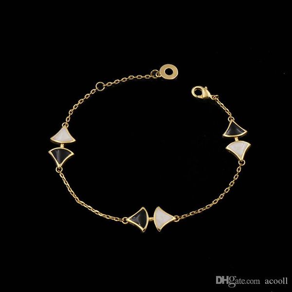 

моды темперамент золотой браслет вентилятора цвет джейн для дам белый корпус день святого валентина подарок браслет ювелирных изделий, Black